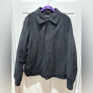 Men’s Black Claiborne Sueded Finish Jacket Size XL